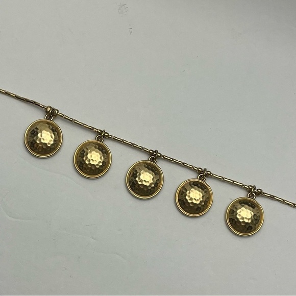 Napier Gold Disk Necklace - Picture 7 of 14